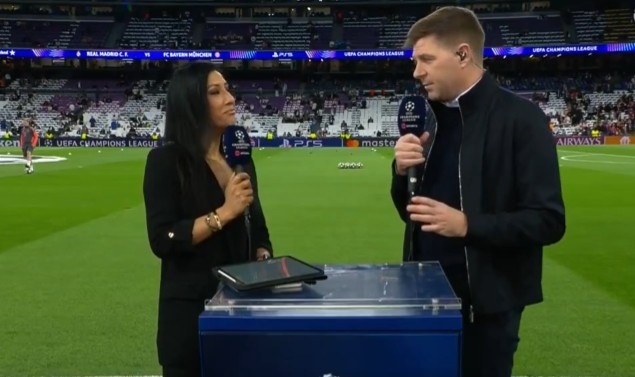 天天盈球入口-杰拉德：皇马球员到了欧冠就能提升表现，预测主场2-1拜仁